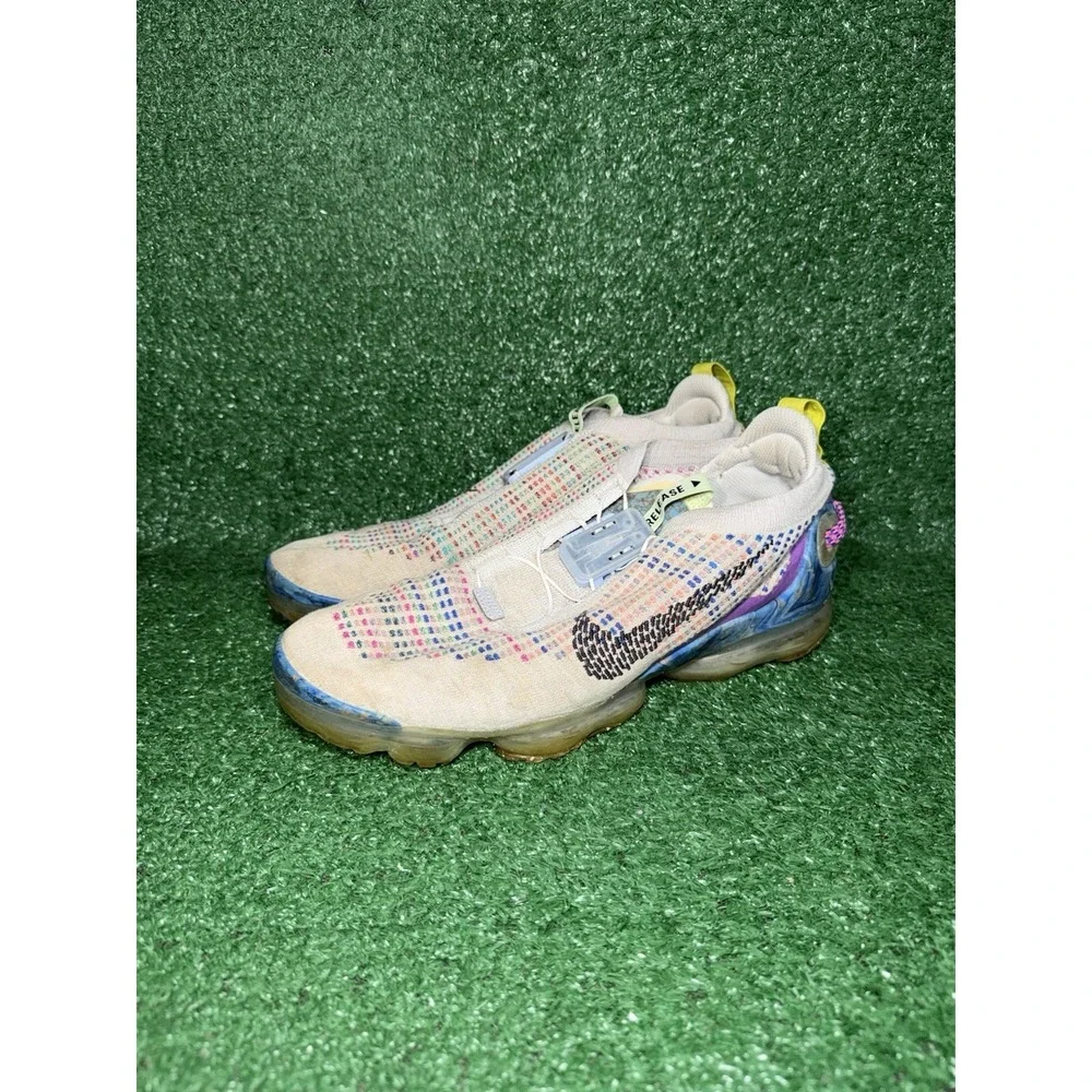 Nike Air VaporMax Mens Size‎ 12 Grey Multicolor Slip On Shoes Comfort Sneakers